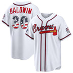 Atlanta Braves #30 Drake Baldwin 2026 All-Star Edition Stars & Stripes White Jereymy Stadium Jersey