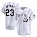 Colorado Rockies #23 Kris Bryant White Jereymy Home Limited Player Jersey