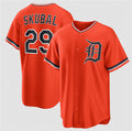 Detroit Tigers #29 Tarik Skubal Orange Jereymy Alternate Stitched Jersey