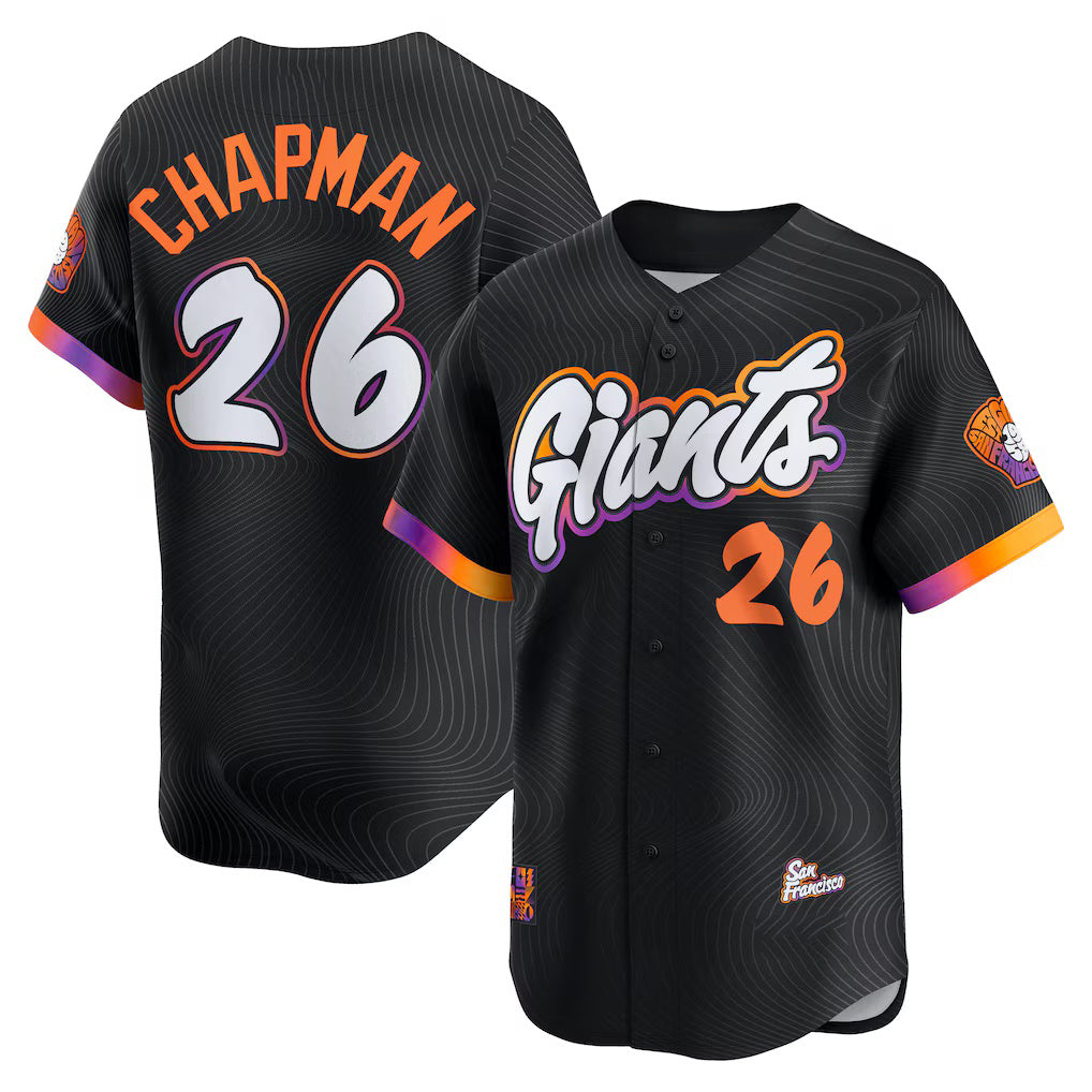 San Francisco Giants #26 Matt Chapman Black Jereymy Anthracite 2025 City Connect Limited Jersey