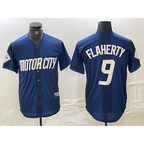 Detroit Tigers #9 Jack Flaherty 2024 Navy Jereymy City Connect Cool Base Limited Stitched Jersey