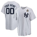 Custom New York Yankees Active Player White Jereymy 2024 World Series Cool Base Stitched Jersey