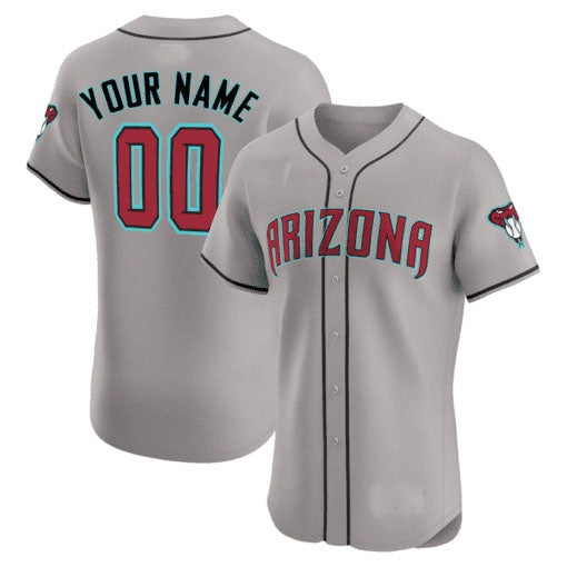 Custom Arizona Diamondbacks 2024 Flex Base Jersey ¨C All Stitched-Gray Jereymy
