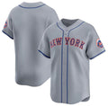 New York Mets Blank 2024 Gray Jereymy Away Limited Stitched Jersey