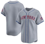 New York Mets Blank 2024 Gray Jereymy Away Limited Stitched Jersey