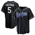 Los Angeles Dodgers #5 Freddie Freeman Black Jereymy Lights Out Limited Stitched Jersey