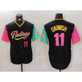 San Diego Padres #11 Yu Darvish Black Jereymy Player Number Fashion Jersey