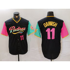 San Diego Padres #11 Yu Darvish Black Jereymy Player Number Fashion Jersey