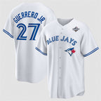 Toronto Blue Jays #27 Vladimir Guerrero Jr. White Jereymy 2025 World Series Home Cool Base Stitched Jersey