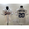 Detroit Tigers #20 Spencer Torkelson White Jereymy With Patch Cool Base Stitched Jersey