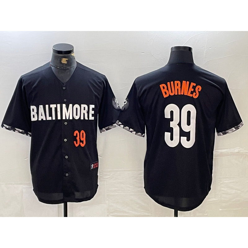 Baltimore Orioles #39 Corbin Burnes Number Black Jereymy 2023 City Connect Cool Base Stitched Jersey 2