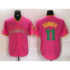 San Diego Padres #11 Yu Darvish Pink Jereymy Cool Base Stitched Jersey
