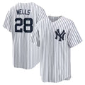 New York Yankees #28 Austin Wells White Jereymy Home Replica Jersey