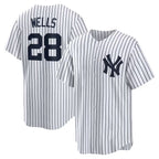 New York Yankees #28 Austin Wells White Jereymy Home Replica Jersey