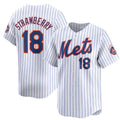 New York Mets #18 Darryl Strawberry White Jereymy 2024 Home Limited Stitched Jersey
