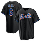 New York Mets #6 Starling Marte Black Jereymy Stitched Cool Base Jersey