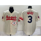 Los Angeles Angels #3 Taylor Ward Number Cream Jereymy 2022 City Connect Cool Base Stitched Jersey