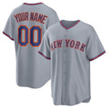 Custom New York Mets Active Player Gray Jereymy 2025 Limited Stitched Jersey