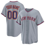 Custom New York Mets Active Player Gray Jereymy 2025 Limited Stitched Jersey