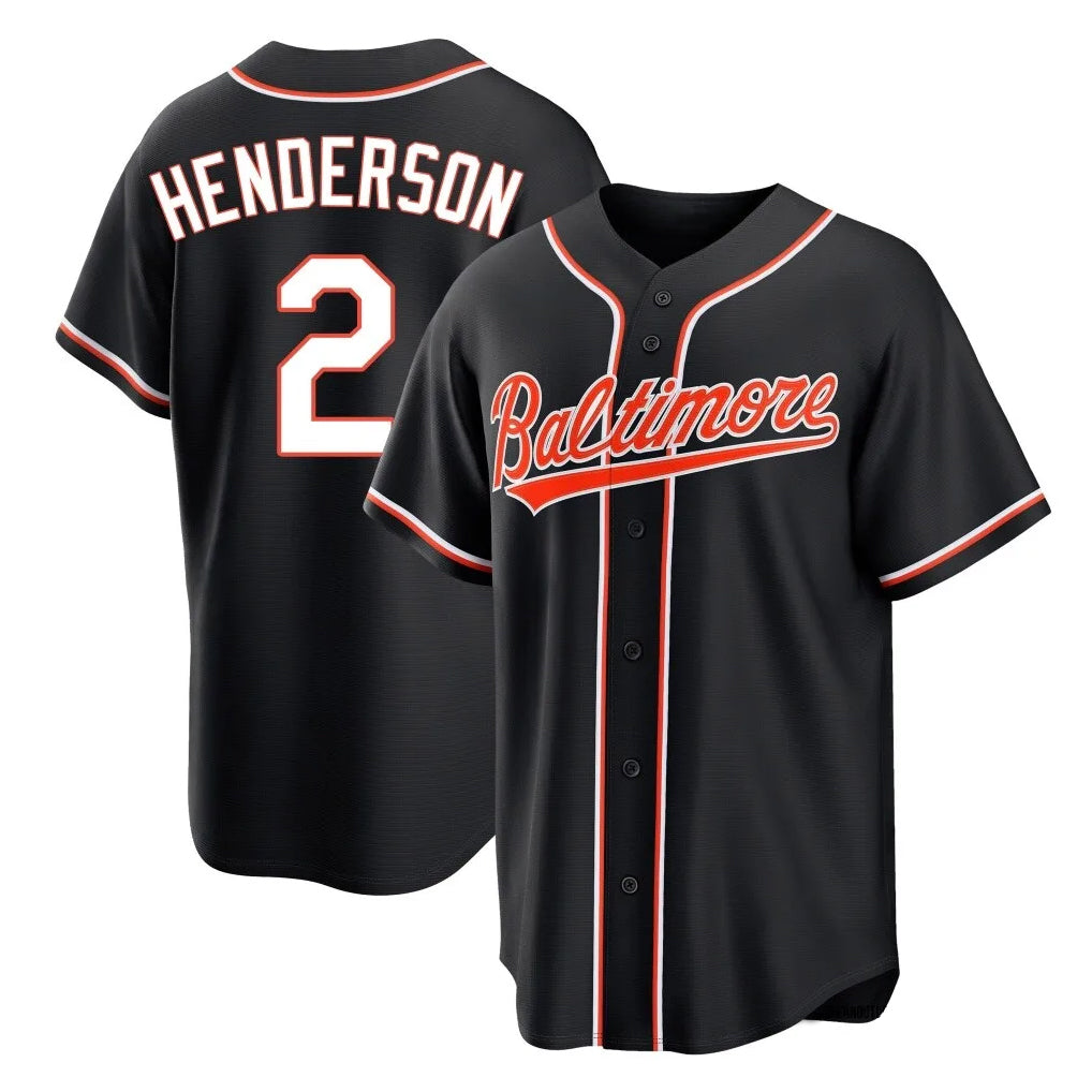 Baltimore Orioles #2 Gunnar Henderson Player Black Jereymy Out Home Game Stitched Jerseys