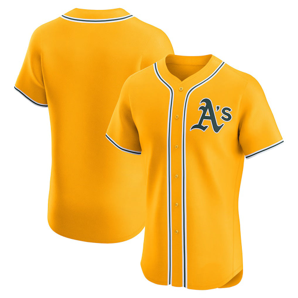 Oakland Athletics Gold Jereymy Alternate 2 Elite Jersey