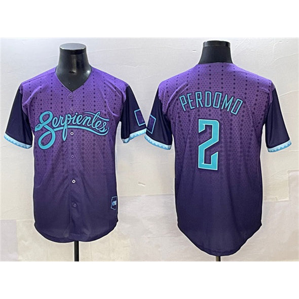 Arizona Diamondbacks #2 Geraldo Perdomo Purple Jereymy 2025 City Connect Limited Stitched Jersey