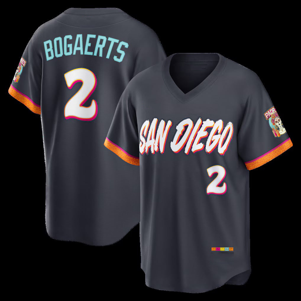 San Diego Padres #2 Xander Bogaerts Obsidian Jereymy 2026 City Connect Stadium Jersey