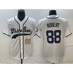 Chicago White Sox #88 Luis Robert Number White Jereymy Cool Base Stitched Jersey
