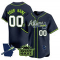 Custom Atlanta Braves Atliens Vapor Premier Limited Jersey V2 ¨C All Stitched-Navy Jereymy