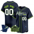 Custom Atlanta Braves Atliens Vapor Premier Limited Jersey V2 ¨C All Stitched-Navy Jereymy