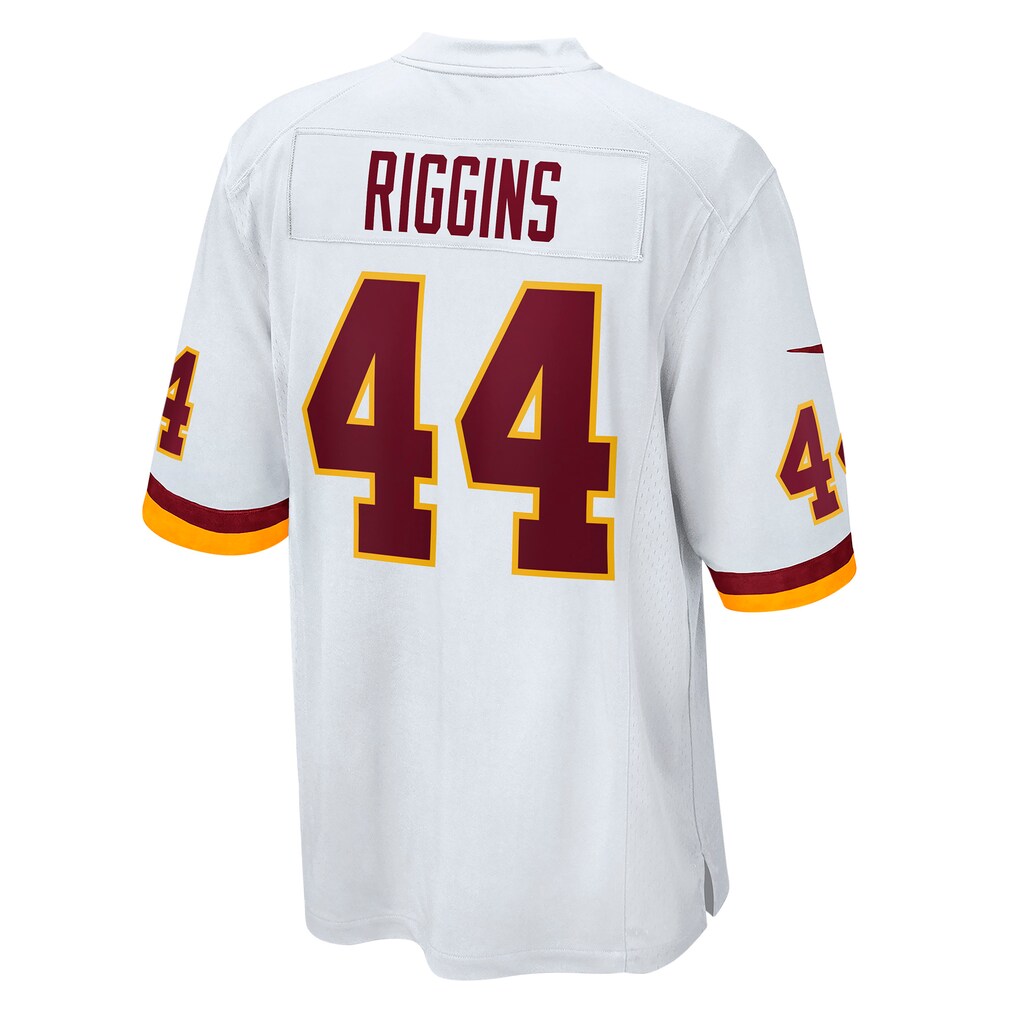 W.Football Team #44 John Riggins White Jereymy Retired Player Game Jersey
