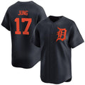 Detroit Tigers #17 Jace Jung Black Jereymy 2024 Alternate Limited Stitched Jersey