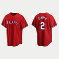 Texas Rangers #2 Marcus Semien Red Jereymy Cool Base Stitched Jersey
