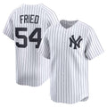 New York Yankees #54 Max Fried White Jereymy Home Limited Player Jersey 2