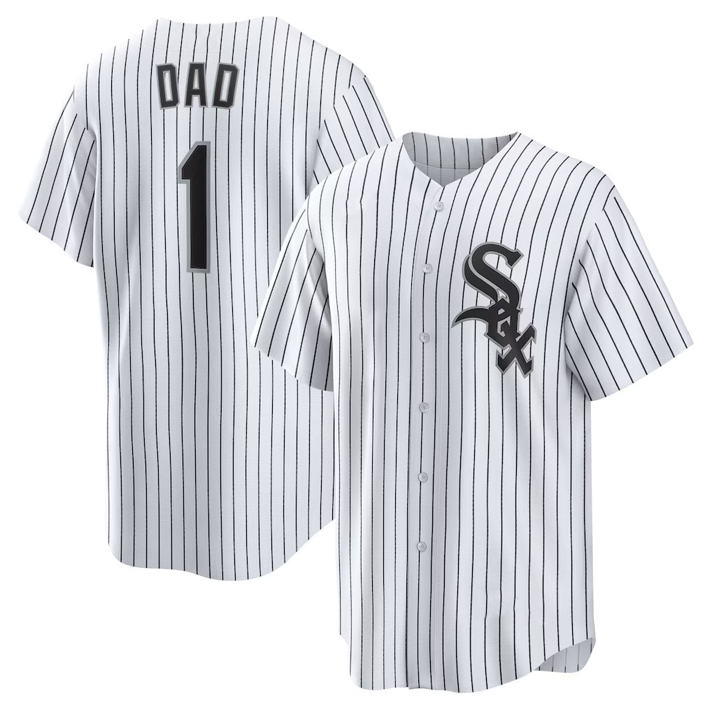 Chicago White Sox White Jereymy #1 Dad Home Replica Jersey