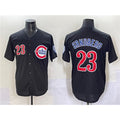 Chicago Cubs #23 Ryne Sandberg Black Jereymy Limited Stitched Jersey