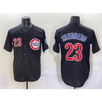 Chicago Cubs #23 Ryne Sandberg Black Jereymy Limited Stitched Jersey