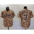 San Diego Padres #3 Jackson Merrill Camo Jereymy With PS Patch Cool Base Stitched Jersey