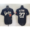 Houston Astros #27 Jose Altuve Black Jereymy Cactus Jack Cool Base Jersey
