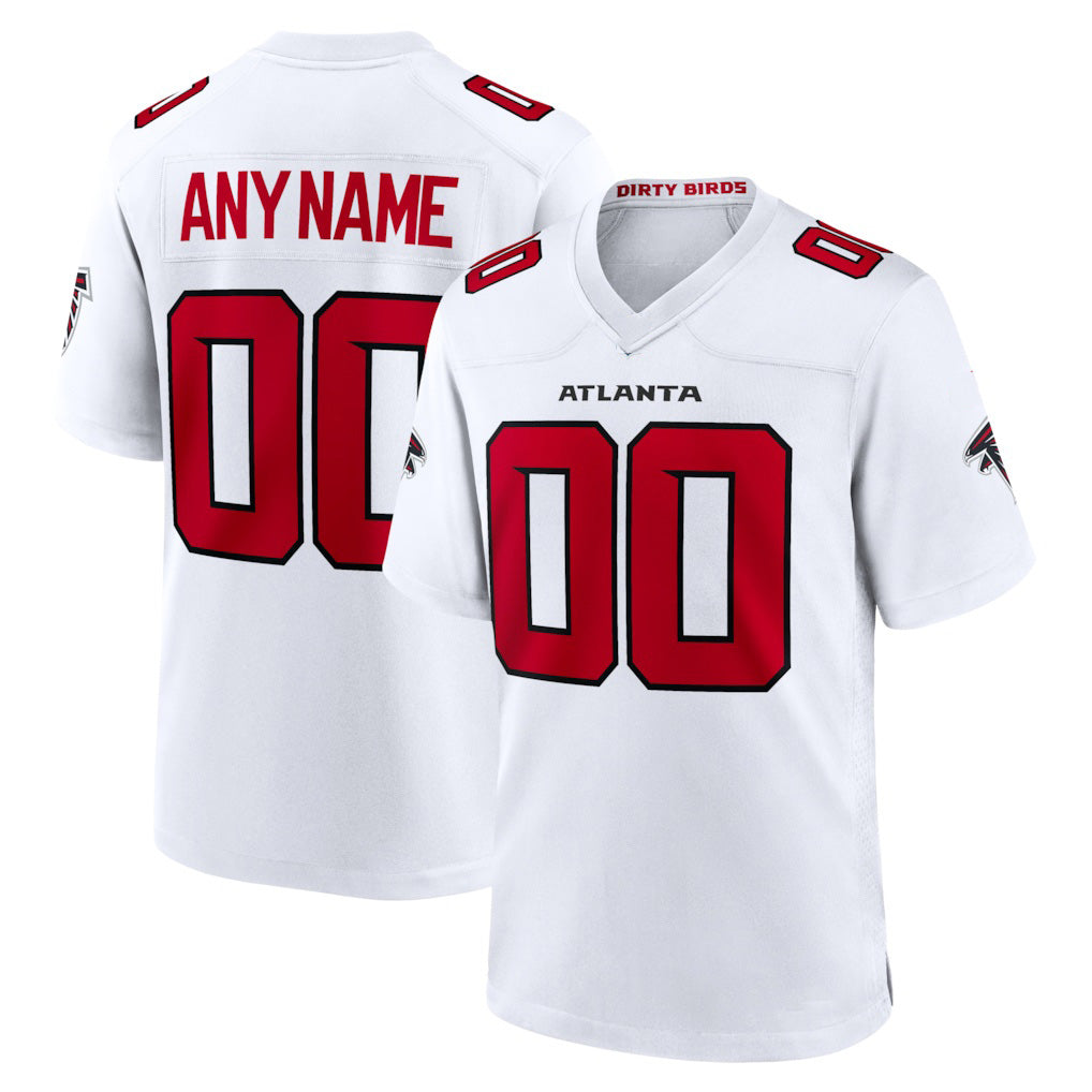 Custom A.Falcons White Jereymy Game Jersey 2