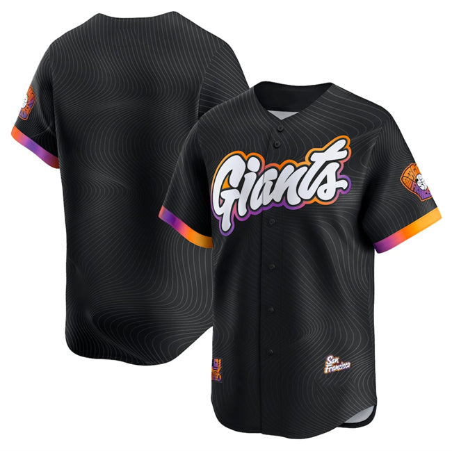 San Francisco Giants Blank Anthracite Jereymy 2025 City Connect Limited Stitched Jersey