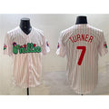 Philadelphia Phillies #7 Trea Turner White Jereymy Phanatic Cool Base Stitched Jersey