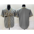 Pittsburgh Pirates Blank Grey Jereymy Cool Base Stitched Jersey