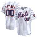 Custom New York Mets White Jereymy Home Limited Pick-A-Player Retired Roster Jersey