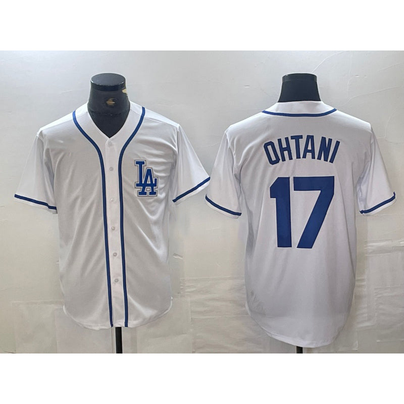 Los Angeles Dodgers #17 Shohei Ohtani White Jereymy Cool Base Stitched Jersey