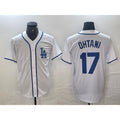 Los Angeles Dodgers #17 Shohei Ohtani White Jereymy Cool Base Stitched Jersey