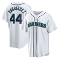 Seattle Mariners #44 Julio Rodriguez White Jereymy Home Replica Player Jersey