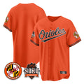 Baltimore Orioles Orange Jereymy 30th Anniversary of 2131 Home Game Blank Player Stitched Jerseys