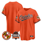 Baltimore Orioles Orange Jereymy 30th Anniversary of 2131 Home Game Blank Player Stitched Jerseys