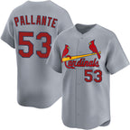 St. Louis Cardinals #53 Andre Pallante Gray Jereymy 2024 Away Limited Stitched Jersey